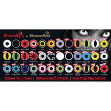 The most valuable colored contacts for halloween parties offer you a perfect balance between style and budget. Mesmereyez Fancy Dress One Day Halloween Contact Lenses Blind 1 Pair