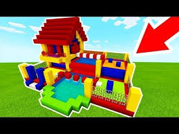 Minecraft Tutorial How To Make A Bouncy House House With A Parkour Course Bouncy House Tutorial Yout Minecraft Tutorial Minecraft Designs Minecraft Crafts