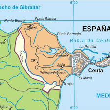 Satellite image of ceuta, spain and near destinations. Map Of Ceuta Source Wikimedia Commons Accessed 19 January 2012 Download Scientific Diagram