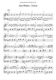 Bare in mind, even though most of our sheet music are transposable and have playback function not all are, so please check prior to completing your online purchase of this digital score. Faded Piano Sheet Music Music Sheet Collection