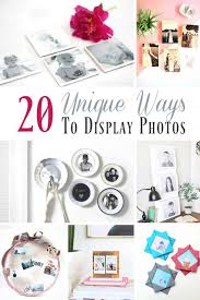 Frames can be cute and there are certainly lovely frame designs sold in stores, but there's just have we perhaps really caught your attention in our discussions of different ways to upcycle household things in order to make unique displays for your. 20 Unique Ways To Display Photos