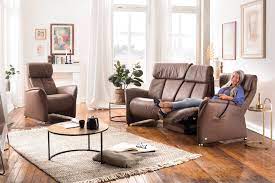A sofa is a long, comfortable seat with a back and usually with arms, which two or three. Himolla Polstermobel 4064 Trapez Sofa In Braun Mobel Letz Ihr Online Shop