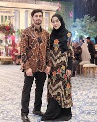Batik Hijab Dress Baju Muslim Pakaian Wanita Gaun Hijab