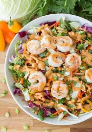 Some might go as far as to call me a. Grilled Shrimp Thai Salad With A Spicy Peanut Dressing Thai Shrimp Salad Food Delicious Salads