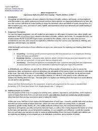 Advantages of fast food restaurants essay case study on cloud computing ppt history essay the coming of democracy to south. Project 1 Exploratory Reflection Health Wellness Me Pdf Essays Storytelling