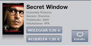 Secret Window" (2004) è il film in offerta della settimana su iTunes