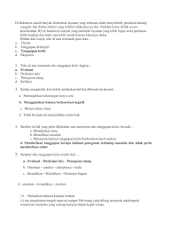 25 hotels near sepinggan airport. Bahan Soal Teks Tanggapan Kritis 1