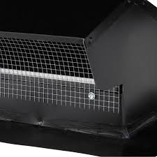 Explains the roof and wall cap terminations; Master Flow 6 In Goose Neck Vent Roof Cap In Black Gnv6bl The Home Depot