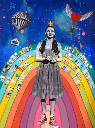 Somewhere Over The Rainbow Mixed Media Collage Collage By Erika C Brothers Saatchi Art