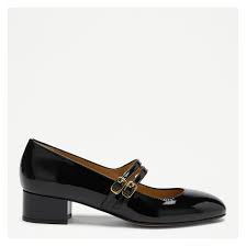 Russell & Bromley Womens Black Prima Jane Patent Heeled Closed Shoe -  BrandAlley