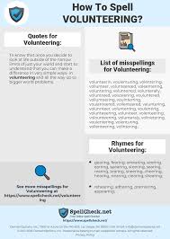 How To Spell Volunteering And How To Misspell It Too Spellcheck Net