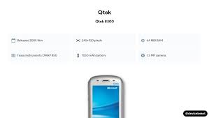 Qtek 8300 Full Device Specifications ...