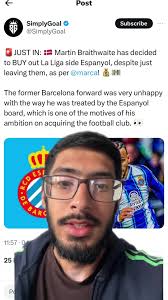 Braithwaite Qui Veut Racheter Un Club