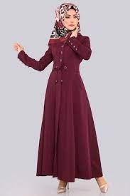 Dugmeli Mevlana Pardesu Ferace Msw9210 S Bordo Dresses Long Dress Hijab Fashion