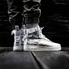 Nike Sf Air Force 1 High On Feet Black Nike Air Force 1 Special Field Mid Winter Camo Sneakers Sneakers Men Winter Camo