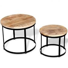 With a walnut top, solid edges, and a black steel base, let this coffee table catch the eye of any wandering guest. Furniture Industrial Side Table Vintage Small Round Coffee Tables Top Furniture Wood Metal Home Furniture Diy Etiqu In