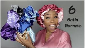 100% silk charmeuse satin bonnet, single lined,pink satin hair bonnet, silk night cap. Satin Bonnet For Natural Hair Which Bonnets Is The Best I Tried On 6 Youtube