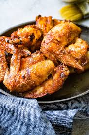 Heat the oil in a large skillet or deep fryer to 375 degrees f (190 degrees c). The Best Dry Rubbed Smoked Chicken Wings Oh Sweet Basil