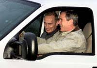 Bush Welcomes Putin To Ranch