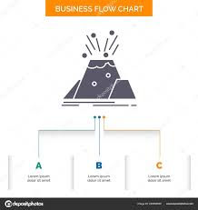 Disaster Eruption Volcano Alert Safety Business Flow Chart