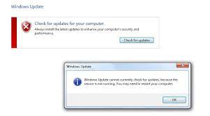 How To Fix Windows Update Service Not Running Error Fix It Computer Security Error Message