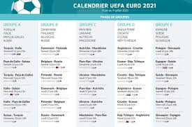 Suivez tout le championnat de coupe d'europe 2020 de football. Calendrier De L Euro 2021 En Pdf Le Programme Des Matchs A Telecharger