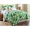 Erosebridal palm leaves bed sheet set hawaiian fitted sheet monstera banana leaves bottom sheet twin size summer tropical leaves bedding set for living room bedroom decor, green white. 1