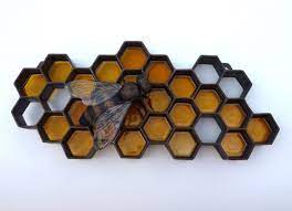 Honeybee Sculpture Bee Wall Metal Wall Sculpture Bee And Honeycomb