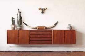 Danish Rosewood Poul Cadovius Mid Century Floating Credenza Etsy Mid Century Sideboard Wall Unit Modular Walls