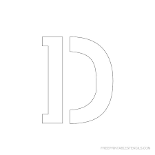 And give them to your kid to color. Printable 2 Inch Letter Stencil D Letter Stencils Stencils Fancy Letters