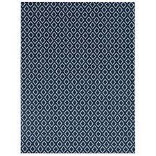 Foss Printed Diamond Blue White 6 Ft X 8 Ft Indoor Outdoor Area Rug 7prtp11pj1m The Home Depot Outdoor Area Rugs Outdoor Rugs Indoor Outdoor Area Rugs