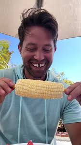 Guy Pretending to Eat Corn