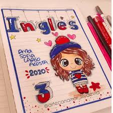 Portadas para cuadernos y agendas. Dibujos Para Decorar El Cuaderno De Ingles Novocom Top