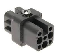 Standard, CD series, Female Rectangular Insert, size 21.21, 7 pin, 10 amp,  Crimp