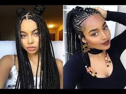 Bob hairstyle with rounded edges. 2018 Latest Braided Hairstyles Get Ideas Of Black Braided Hairstyles Fashion Style Nigeria Latest Braided Hairstyles Hair Styles Braided Hairstyles