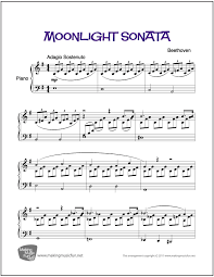 The name was given by german music critic, ludwig rellstab, who is said. Moonlight Sonata Op 27 Beethoven Easy Piano Sheet Music