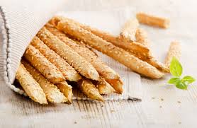 Learn How To Bake And Prepare The Recipe For Kritsinia Or Greek Style Breadsticks With Sesame Seeds Cooking Light Recipes Recipes Cooking Chef