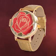 Schöne und das biest rose kontur schneiden datei. Die Schone Und Das Biest Enchanted Rose Armbanduhr Elbenwald