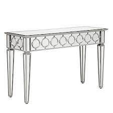 Guyanee mirrored console table, vanity dressing table desk with 2 drawers, entryway mirrored vanity makeup table, media console table for women, silver glass finish writing desk. Sophie Mirrored Console Table By Z Gallerie Stuff In 2019 Console Table Table Furniture Mirrored Furniture