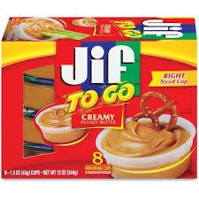 The united states customary cup holds 8 fluid ounces. Jif To Go Creamy Peanut Butter 8 1 5 Ounce Cups Net Wet 12 Oz Pack Of 3 Walmart Com Walmart Com