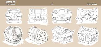Artstation Chest Concept Art Elisabeta Stan Concept Art Concept Line Art