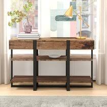 Reclaimed wood console table with metal legs. Reclaimed Wood Console Tables You Ll Love In 2021 Wayfair