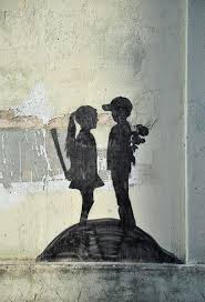 Terrorists Or Saints So Called Take On An Idea Swallow It Whole And Are Ready To Die For It It S Not Easy To Banksy Graffiti Street Art Street Art Banksy