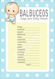 Juegos para baby shower originales para imprimir. Balbuceos Juegos Para Baby Shower Para Imprimir Juegos De Baby Shower