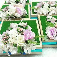 Dulang hantaran pallet siap kemasan. 45 Gubahan Hantaran Kayu Pallet