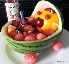 Le Blog De Cata Salade De Fruits En Landau De Pasteque Salade De Fruits Alimentation Recettes De Cuisine