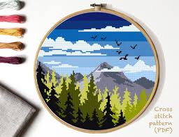 Check spelling or type a new query. Mountain Cross Stitch Pattern Colorful Mountains Landscape Nature Handmade Embroidery Modern Hoop Art Decor Instant Download Pdf Pattern Diy Sewing Fiber Knitting Deshpandefoundationindia Org