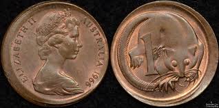 Australia 1966 1 Cent Broadstrike Error Coins Coinerrors