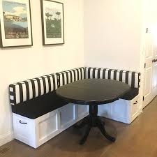 Corner Bench Set Shaker Banquette Bench Top Opening Storage Bench Breakfast Nook Premium Edition Hardwood In 2020 Banquette Bench Banquette Seating In Kitchen Corner Bench Seating