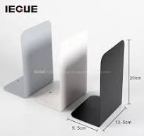 Best Selling Heavy Duty Custom Decorative Iron Bookends Holder Black Book  Stand Metal Bookend
